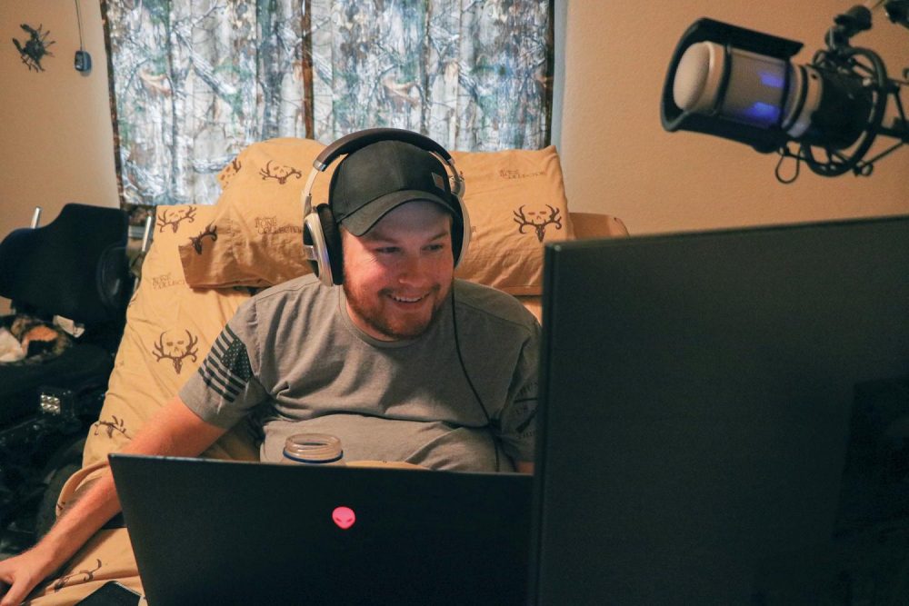 After a life-changing accident, when he was 17, Nick Rouse found gaming as a way to connect with and encourage other gamers with disabilities. Now, Rouses YouTube channel, Quadnick, has over 11 thousand subscribers. (Photo by Jack Harris)