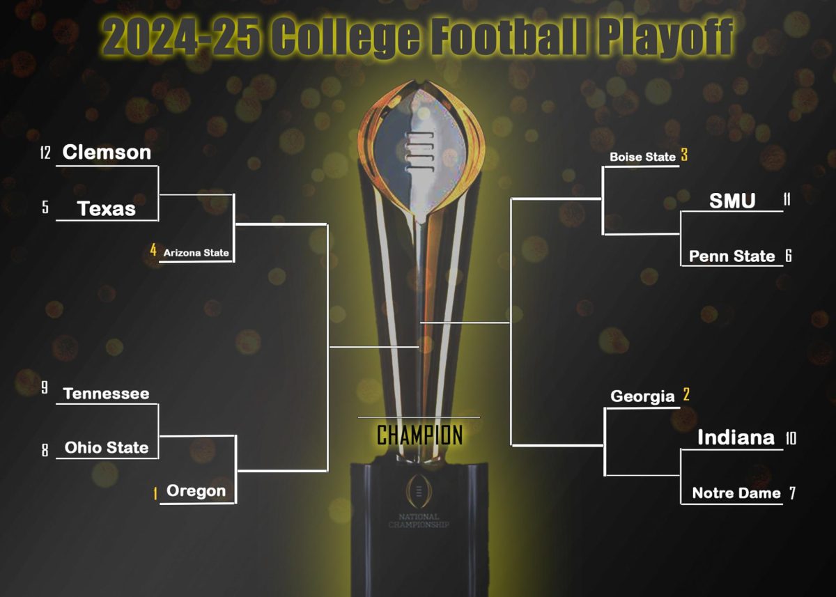 The first ever 12-team College Football Playoff bracket unveiled (Photo illustration by Josh Zezzo).