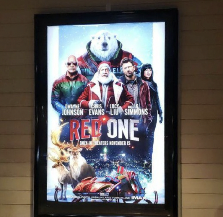 A photo of the movie poster outside Cinemark Century Arden 14 on Nov. 15, the film’s release date. (Photo by Ilene Lao)