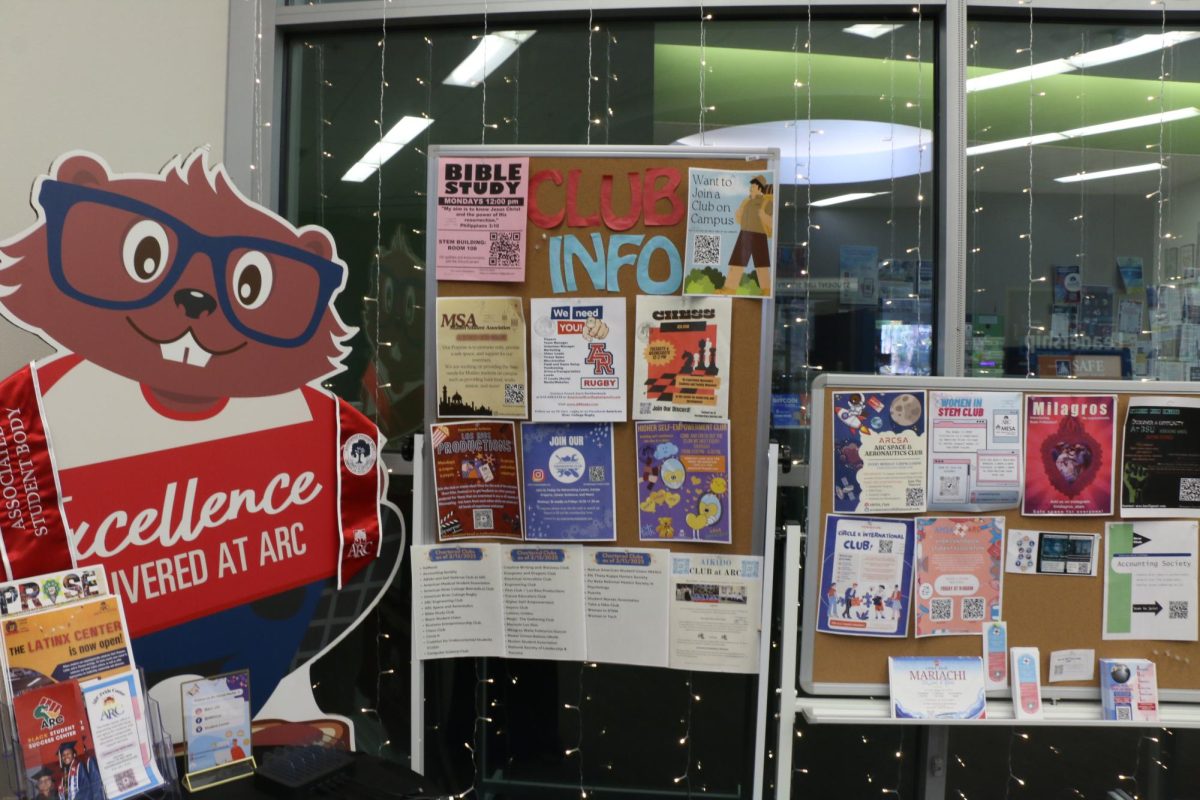 Club information boards found in the Center for Leadership and Development on Feb 20, 2025. (photo by Kelly McCrystle)