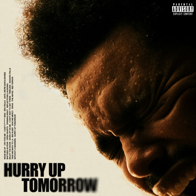  The Weeknd reveals his battle scars in the cover art, representing his character in the upcoming companion film, “Hurry Up Tomorrow” (Photo courtesy of Republic Records)
